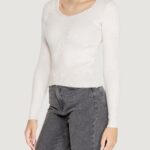 Maglione Only ONLEMMA LS V-NECK PEARL KNT Beige chiaro - Foto 4