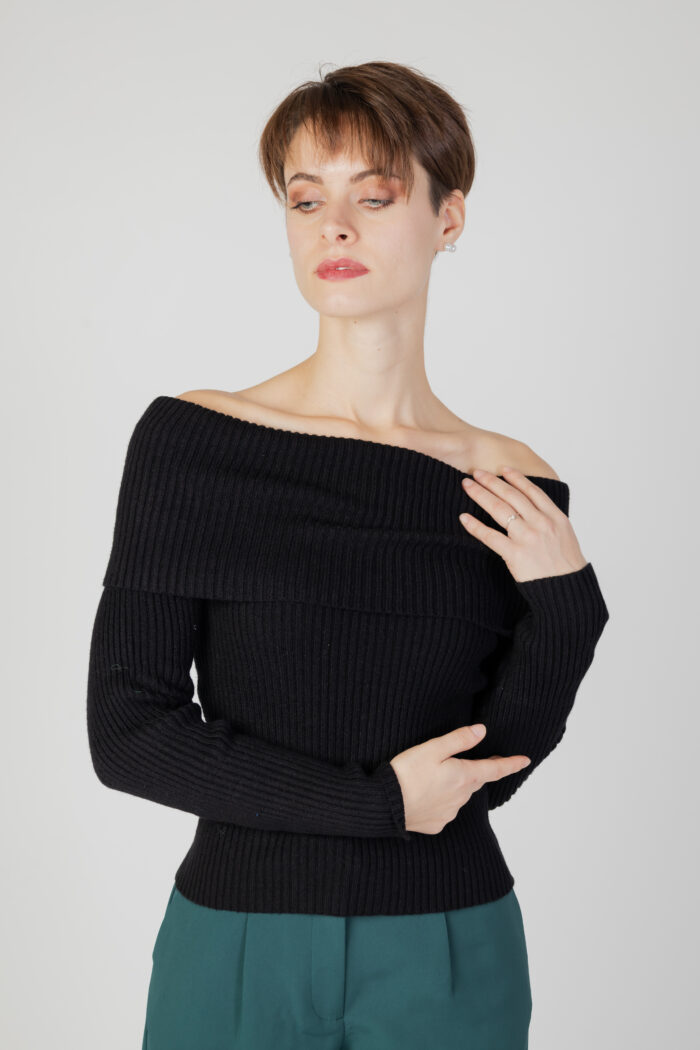 Maglione Only ONLKATIA LS OFF SHOULDER KNT Nero