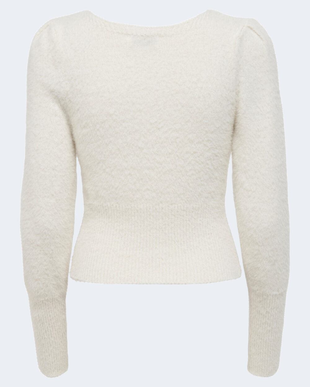 Maglione Only ONLELLA PIUMO L/S PUFF CC KNT Panna - Foto 3