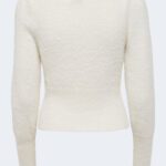 Maglione Only ONLELLA PIUMO L/S PUFF CC KNT Panna - Foto 3