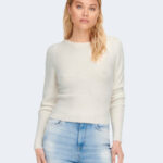 Maglione Only ONLELLA PIUMO L/S PUFF CC KNT Panna - Foto 4