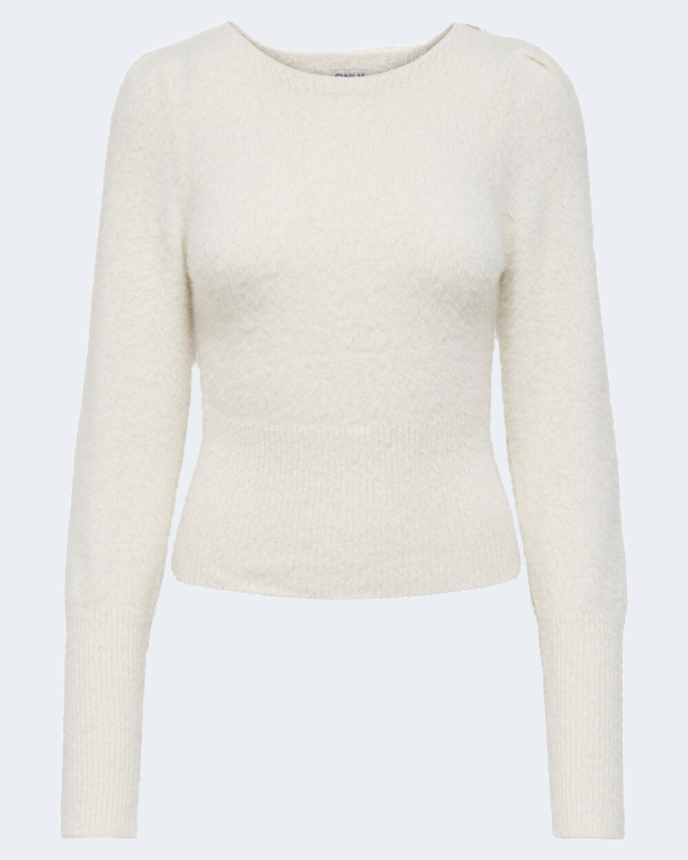 Maglione Only ONLELLA PIUMO L/S PUFF CC KNT Panna - Foto 5