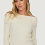 Maglione Only ONLKATIA LS OFF SHOULDER KNT Panna - Foto 2