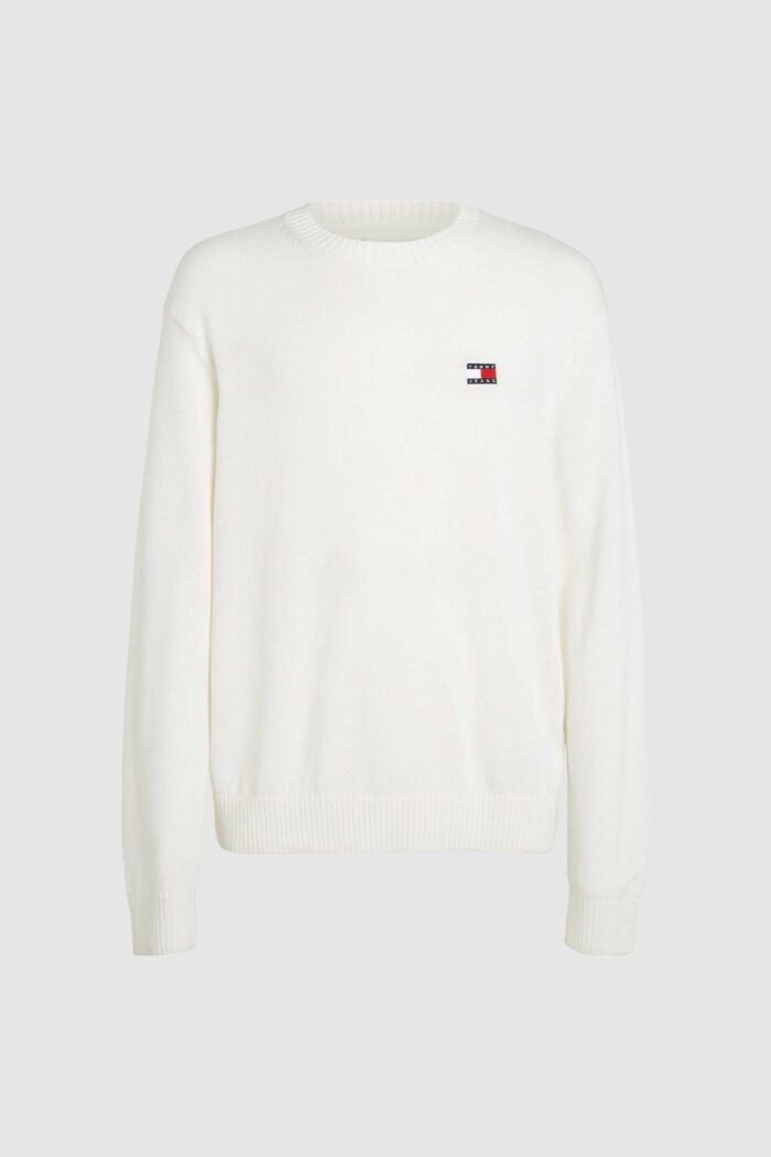 Maglione Tommy Hilfiger TJM REG BADGE Bianco