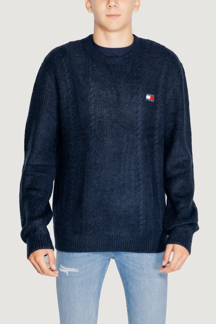 Maglione Tommy Hilfiger TJM CABLE KNIT Blue scuro