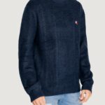 Maglione Tommy Hilfiger Jeans TJM CABLE KNIT Blue scuro - Foto 4