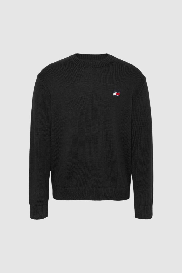 Maglione Tommy Hilfiger TJM REG BADGE Nero