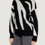 Maglione Vero Moda VMNANCY LS O-NECK LONG PULLOVER BOO Nero - Foto 2