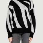 Maglione Vero Moda VMNANCY LS O-NECK LONG PULLOVER BOO Nero - Foto 5