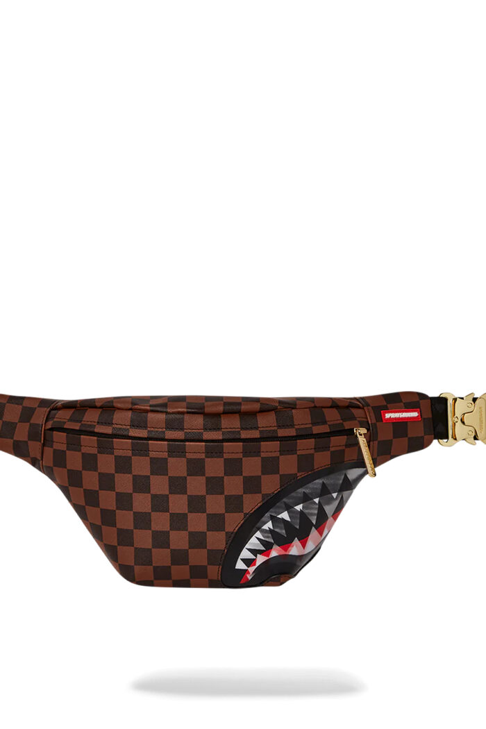 Marsupio Sprayground SHARKS IN PARIS LENTICULAR CHOMP CROSSBODY SAVVY Marrone