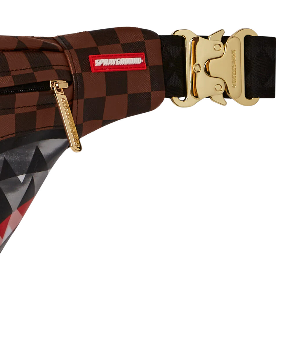 Marsupio Sprayground SHARKS IN PARIS LENTICULAR CHOMP CROSSBODY SAVVY Marrone - Foto 3