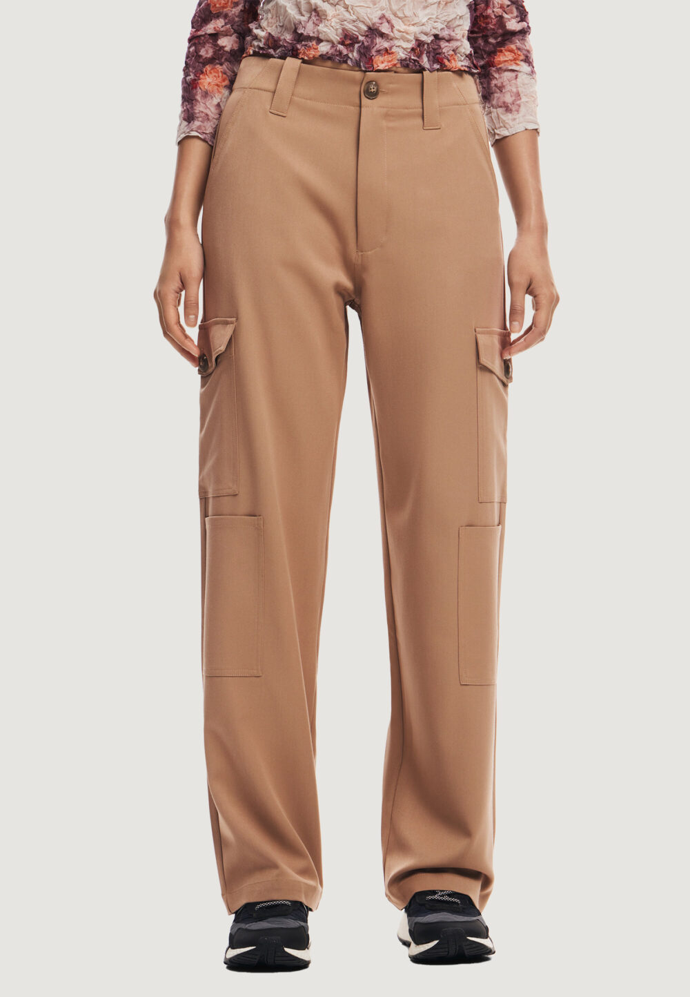 Pantaloni a palazzo Desigual PANT_VOLGA Beige - Foto 1