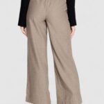 Pantaloni a palazzo Jacqueline de Yong JDYPAULA LIFE HW WIDE PANT WVN Cioccolato - Foto 4