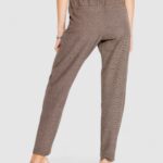 Pantaloni a sigaretta Only ONLPOPTRASH-DELL EASY MEL PANT PNT Marrone - Foto 4