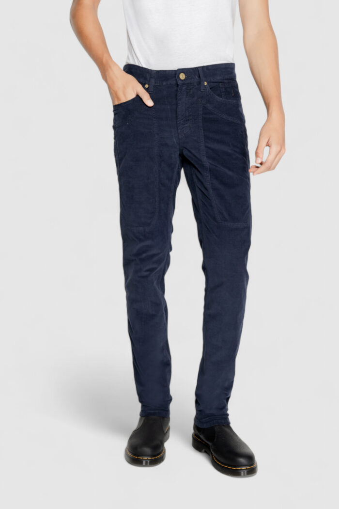 Pantaloni slim Jeckerson JOHN 5 TASCHE TOPPA Blu