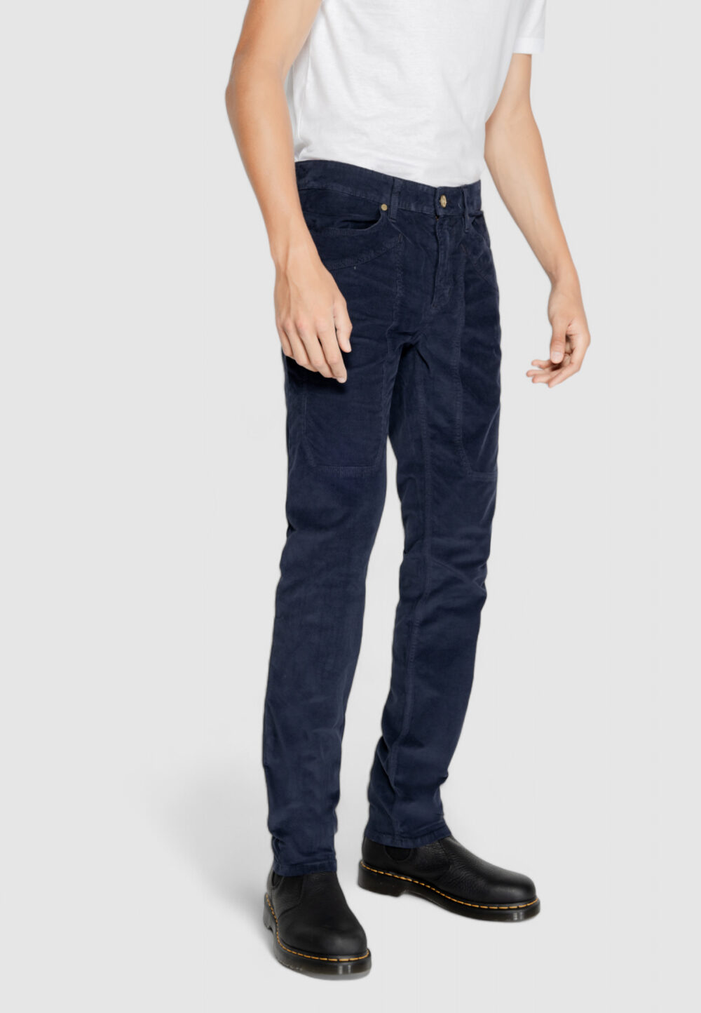 Pantaloni slim Jeckerson JOHN 5 TASCHE TOPPA Blu - Foto 4