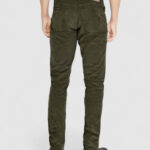 Pantaloni slim Jeckerson JOHN 5 TASCHE TOPPA Verde Oliva - Foto 2