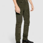 Pantaloni slim Jeckerson JOHN 5 TASCHE TOPPA Verde Oliva - Foto 4