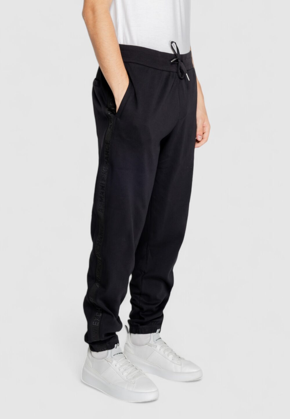 Pantaloni sportivi Armani Exchange  Nero - Foto 4