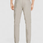 Pantaloni tapered Calvin Klein SATEEN STRETCH Beige - Foto 2