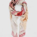 Pashmina Desigual FOU_FLORAL DEGRADAD Taupe - Foto 1