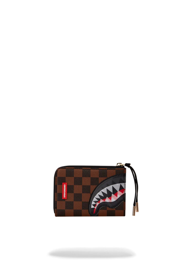 Portafoglio con portamonete Sprayground SHARKS IN PARIS LENTICULAR CHOMP WALLET Marrone