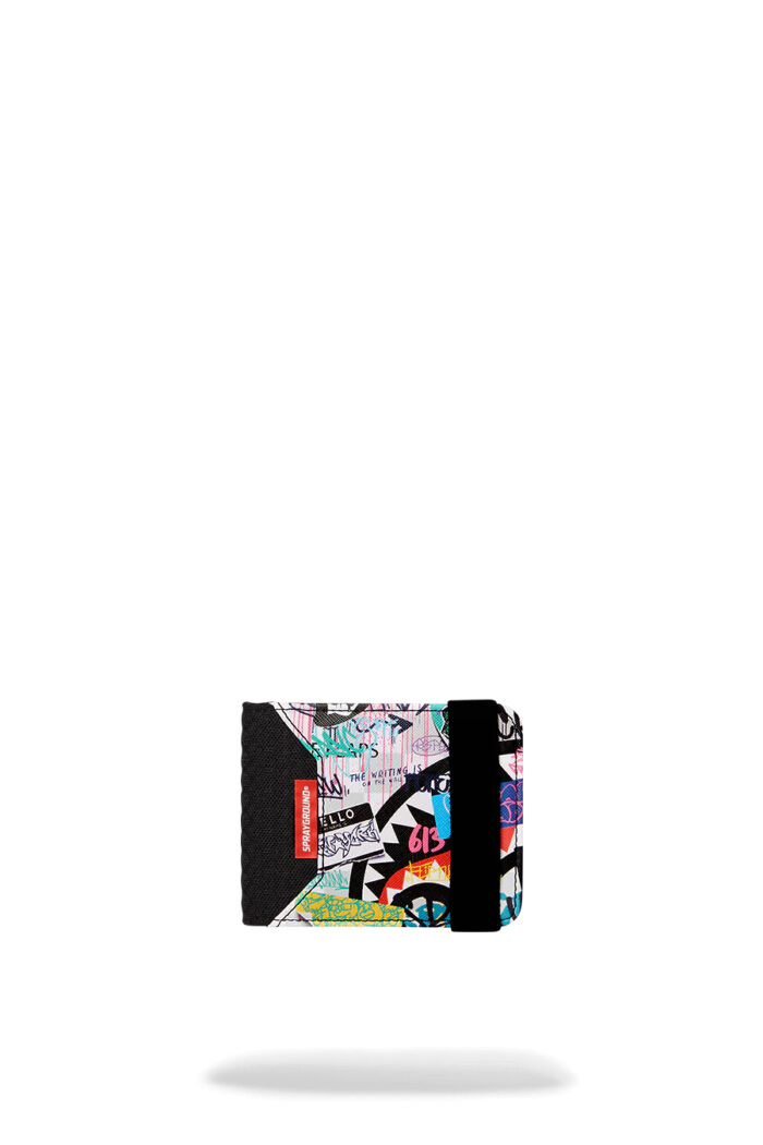 Portafoglio senza portamonete Sprayground CREATE ANOTHER DAY WALLET Nero