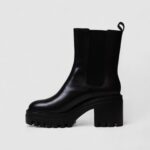 Stivali Calvin Klein CHUNKY HEELED CHELSEA Nero - Foto 3