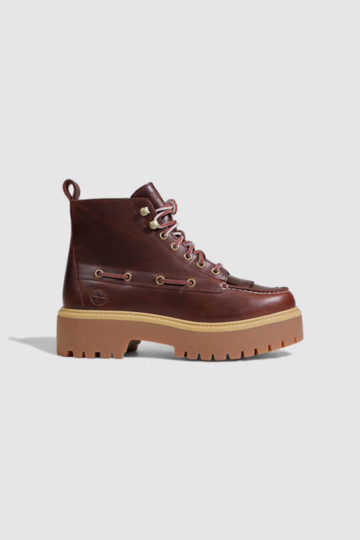 Stringate Timberland MID LACE BOOT Cuoio