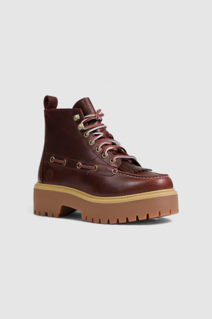 Stringate Timberland MID LACE BOOT Cuoio