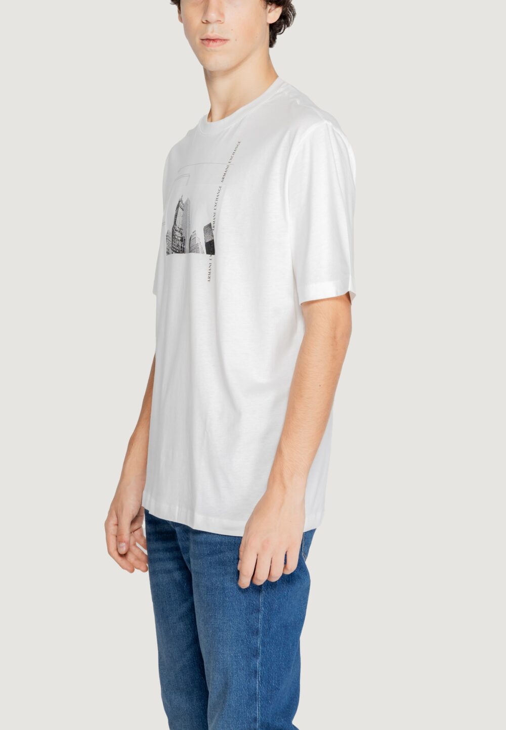 T-shirt Armani Exchange  Bianco - Foto 3