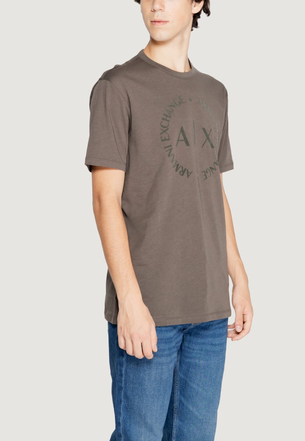 T-shirt Armani Exchange  Marrone - Foto 4