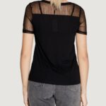 T-shirt Jacqueline de Yong JDYSTINNE S/S STRIPE MESH TOP JRS Nero - Foto 5