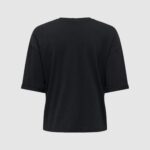 T-shirt Only ONLAMY S/S PEARL TOP BOX JRS Nero - Foto 2