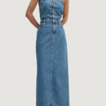 Vestito lungo Calvin Klein Jeans STRAPLESS MAXI Denim - Foto 1