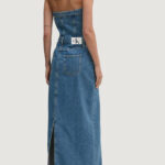 Vestito lungo Calvin Klein Jeans STRAPLESS MAXI Denim - Foto 3