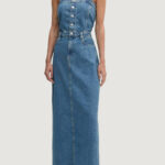 Vestito lungo Calvin Klein Jeans STRAPLESS MAXI Denim - Foto 4