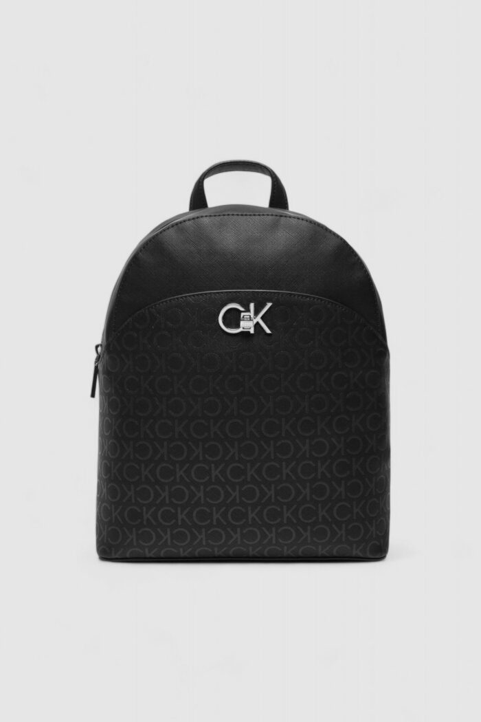 Zaino Calvin Klein RE-LOCK DOME BACKPACK_MONO Nero