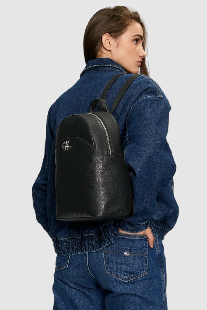 Zaino Calvin Klein RE-LOCK DOME BACKPACK_MONO Nero