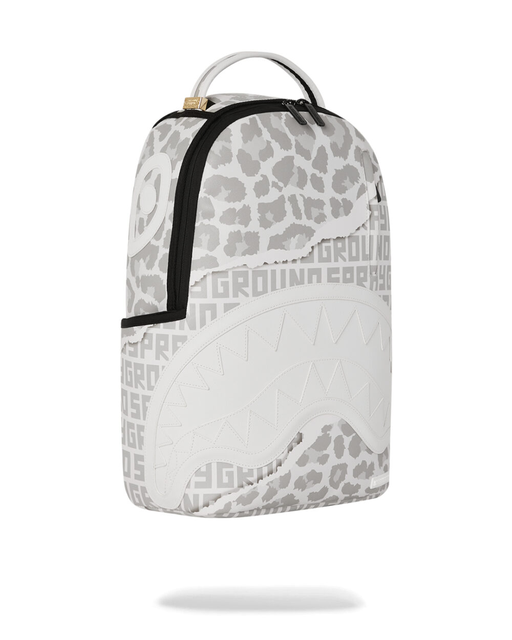 Zaino Sprayground LEOPARD BURNER EMBOSSED DLXSV BACKPACK Bianco - Foto 3