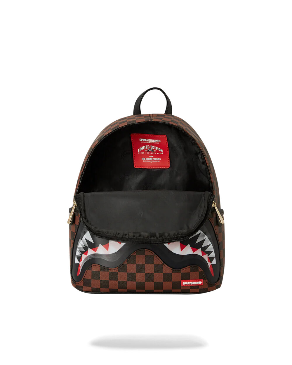 Zaino Sprayground SHARKS IN PARIS LENTICULAR CHOMP SAVAGE BACKPACK Marrone - Foto 4