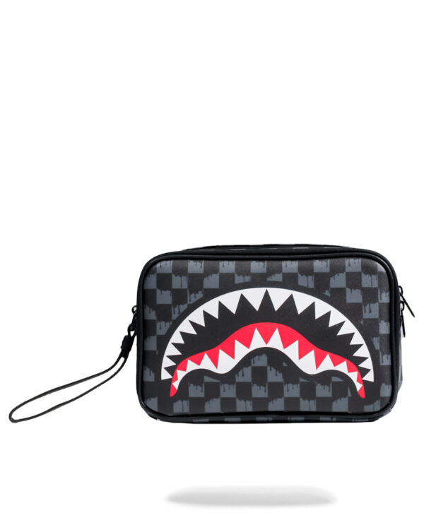 Pochette e beauty Sprayground DRIP CHECK TOILETRY BRICK Nero - Foto 1