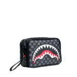 Pochette e beauty Sprayground DRIP CHECK TOILETRY BRICK Nero - Foto 2