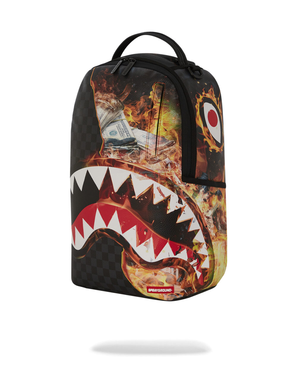 Zaino Sprayground SHARK CHECK BACKPACK Nero - Foto 2