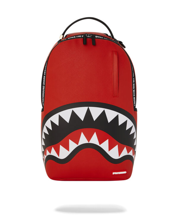 Zaino Sprayground SHARK CENTRAL HOLDIN DOWN THE CITY DLXSV BACKPACK Rosso - Foto 1