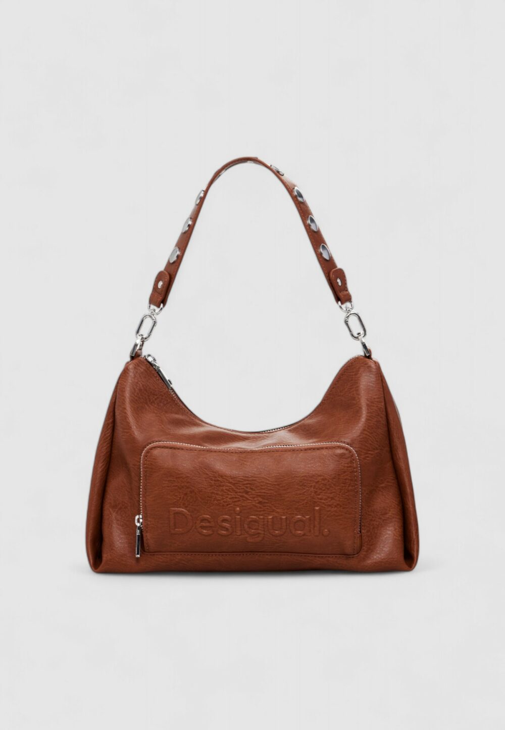 Borsa Desigual BAG_HALF LOGO MAYARI MAXI Marrone - Foto 2