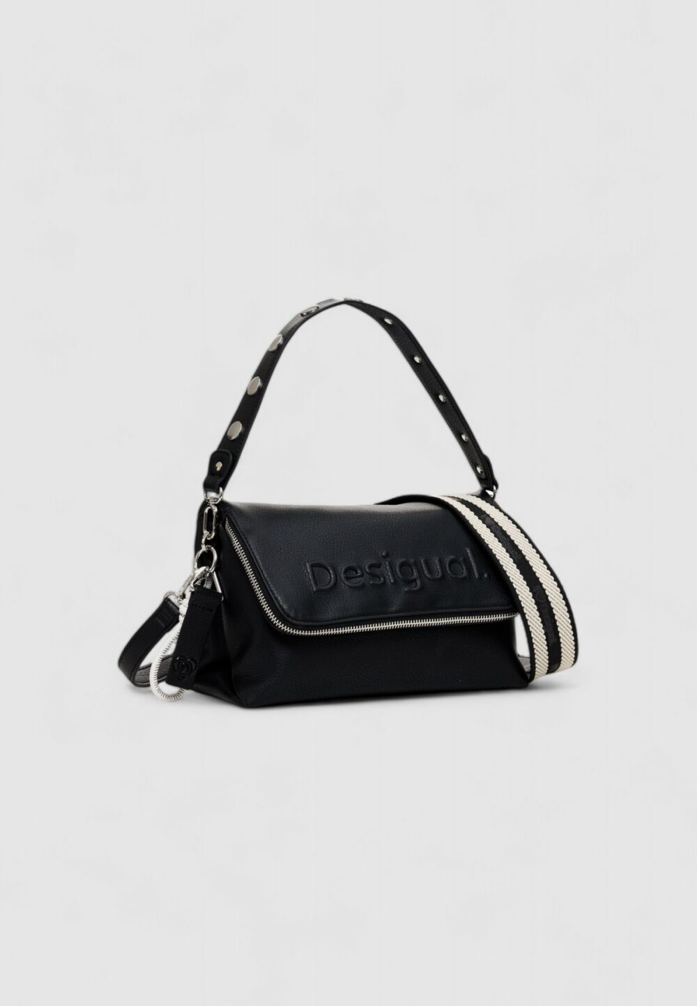 Borsa Desigual BAG_HALF LOGO VENECIA 3.0 Nero - Foto 1