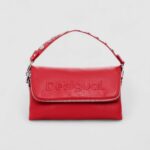 Borsa Desigual BAG_HALF LOGO VENECIA 3 Rosso - Foto 4