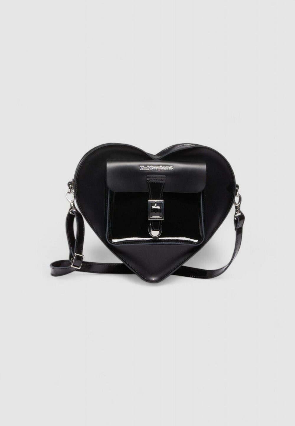 Borsa Dr. Martens Hearts Leather Heart Kiev+Patent Lamper+Smooth Nero - Foto 1