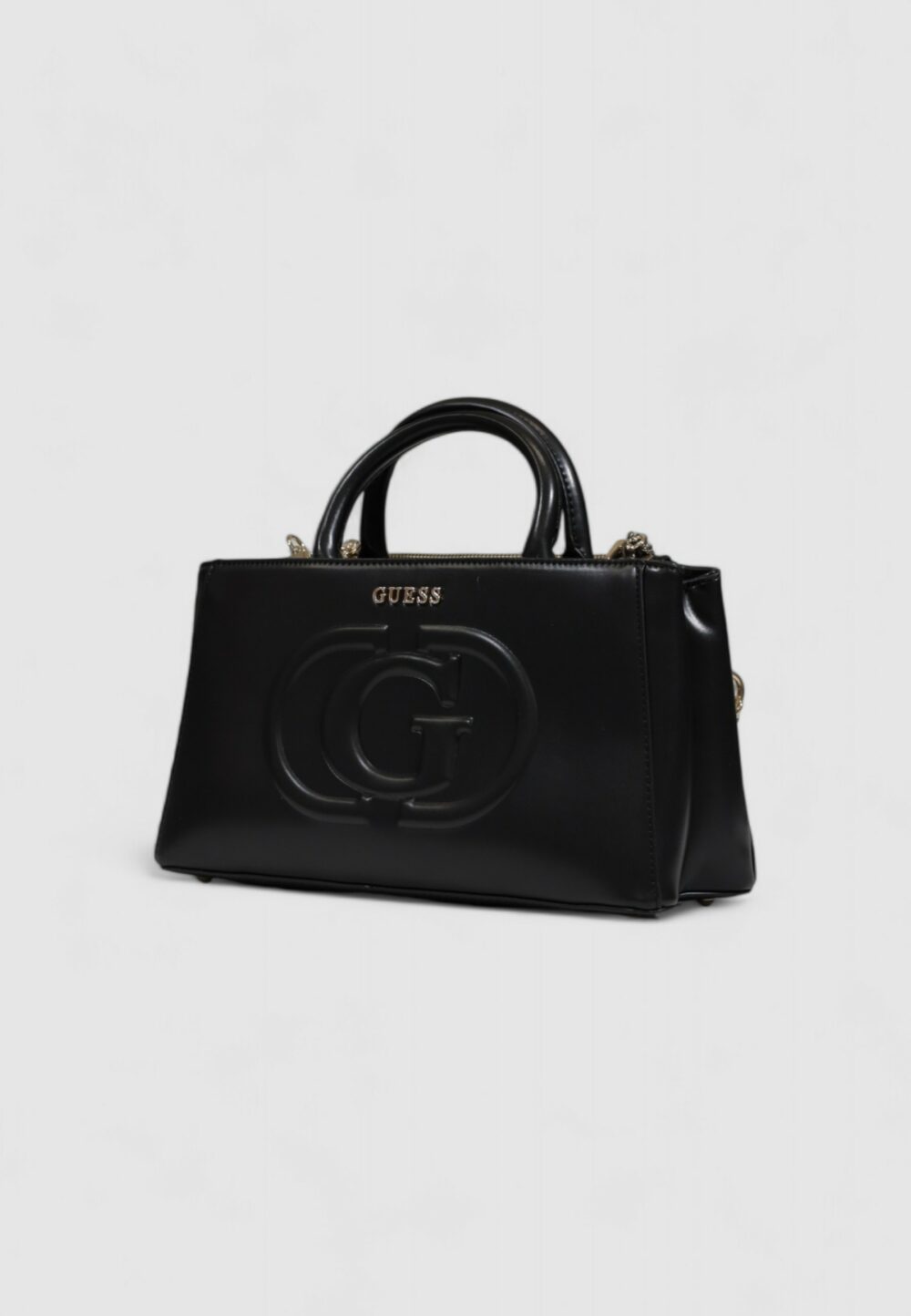 Borsa Guess ECO MIETTA SML SOCIETY SATCHEL Nero - Foto 2